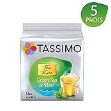 Tassimo Twinings Grüner Tee mit Minze, 5er Pack (5 x 16 Portionen)