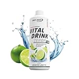 Best Body Nutrition Vital Drink, Grüntee-Limette, 1000 ml Flasche, 1er Pack