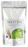 MATCHA TEE | Ceremonial Grade ✮ 100g ✮ Matcha Pulver | in Premium Qualität | Ideal als Heißgetränk oder als Zutat in Speisen | Der gesunde Energiekick matcha grüntee