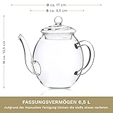 Creano Teeblumen Mix – Geschenkset „ErblühTee“ mit Glaskanne Weißtee (6 verschiedene Sorten) - 3