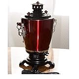 Elektrischer Samowar mit Teekanne Rot/Schwarz 3,2 Liter (rot) - 5