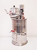 Zarif Holzkohle Samowar Semaver Camping Kochen Herd Lagerfeuer Grill odunlu Semaver - 4