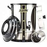 IMZA Wasserkocher Teebereiter Teemaschine (16 Liter, ca. 160 Gläser, geeignet für gewerbliche Verwendung) / 1700 Watt/ aus rostfreiem Cr-Ni-Edelstahl/ inkl. Sieb/ Maße: 52x35x36 cm - 2